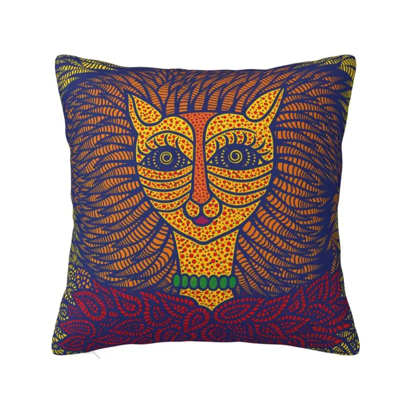 Yayoi Kusama Self-Portrait Throw Pillow Sofa Abstract Art Nordic Cushion Cover Soft Pillowcase