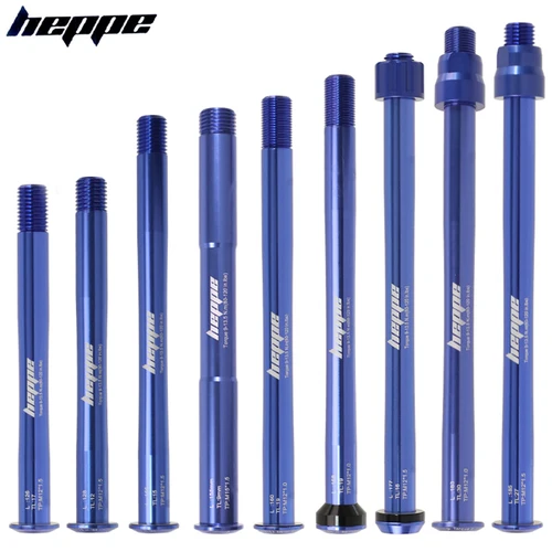 Eje pasante azul para bicicleta de carretera MTB, 12x100/110 15X100/110, eje de horquilla delantera, pincho, eje trasero, eje pasante 12x142/148, eje de barril ultraligero