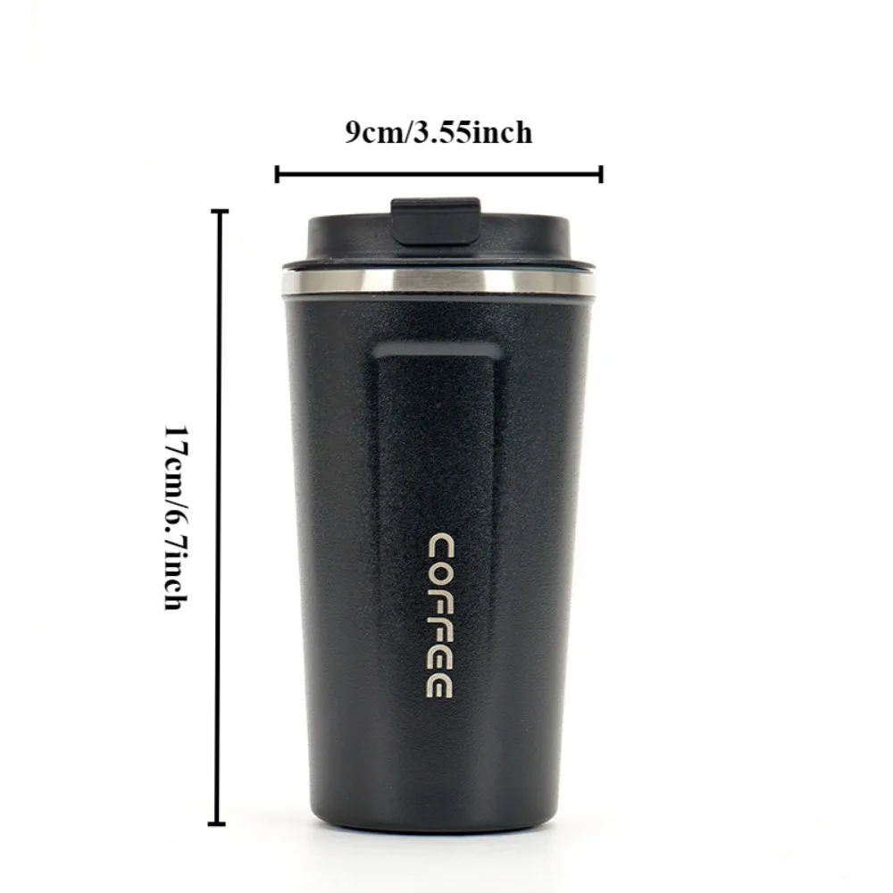 510ML Travel Stainless Steel Coffee Cup Thermal Mug Leak-Proof Thermos Bottle Tea Coffee Mug Vacuum Flask Insulated Cups Hot