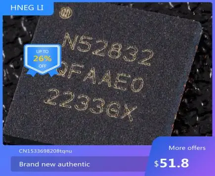 Freeshipping  10 PCS NRF52832-QFAA N52832   Original original film, please rest assured to purchase