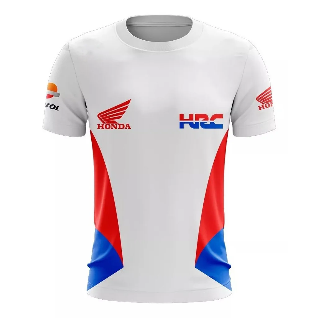 

HRC Honda Moto Racing T-Shirt 2025 - Unisex Short-Sleeve Top, Breathable and Lightweight, Stylish Sportswear for Men and Women