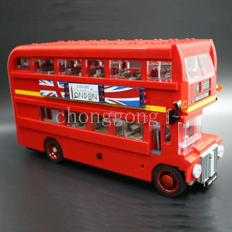 New BusforLondon Double Decker Bus Designed By London Fit 10258 Model Building Blocks children's toy holiday Christmas gifts