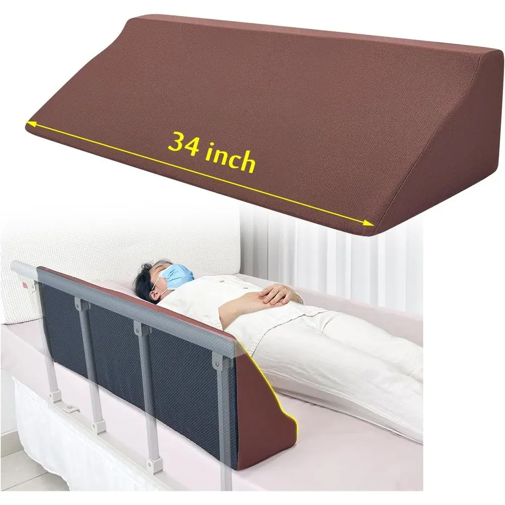 

Защитные бортики для кроватей для пожилых людей с мягкой обивкой, защитными накладками на боковые стороны и чехлами для подушек, для использования в больницах, 7 x 11 x 34