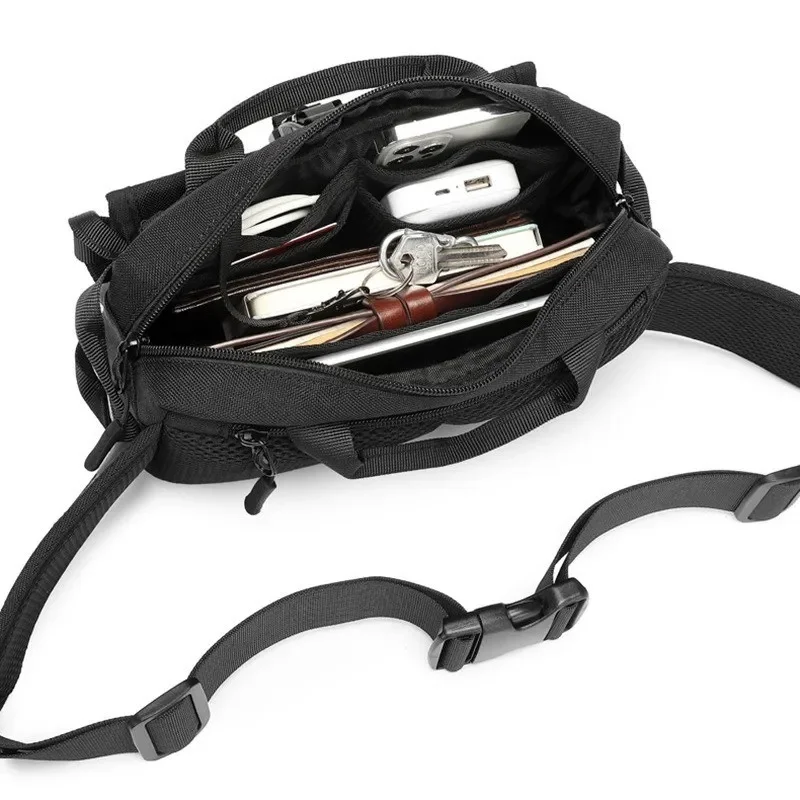 Waist Pack Tactical Men Waterproof Outdoor Sports Cycling Crossbody Shoulder Sling Bag Commuting Casual Compact