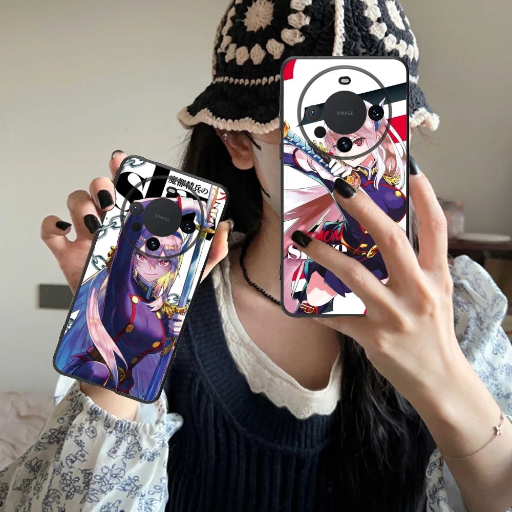 Chained Soldier Kyouka Uzen Phone Case for Huawei Mate 60 50 40 30 20 10 Pro Plus Lite E 5G Black Soft Phone Cover Shell