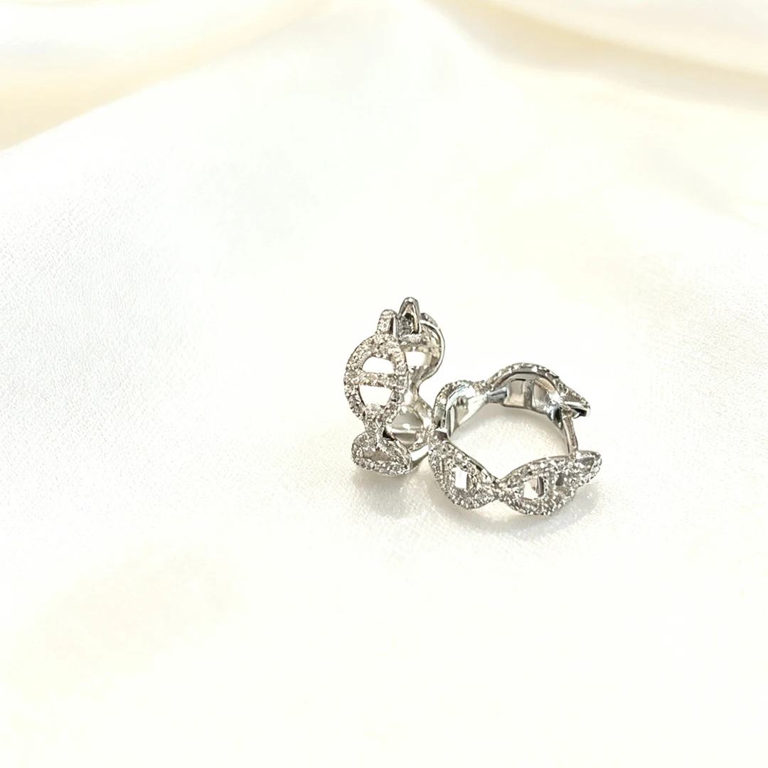 Nouvelles boucles d'oreilles pour femmes incrustées de Zircon en argent Sterling 925, un cadeau à la mode et de Niche.