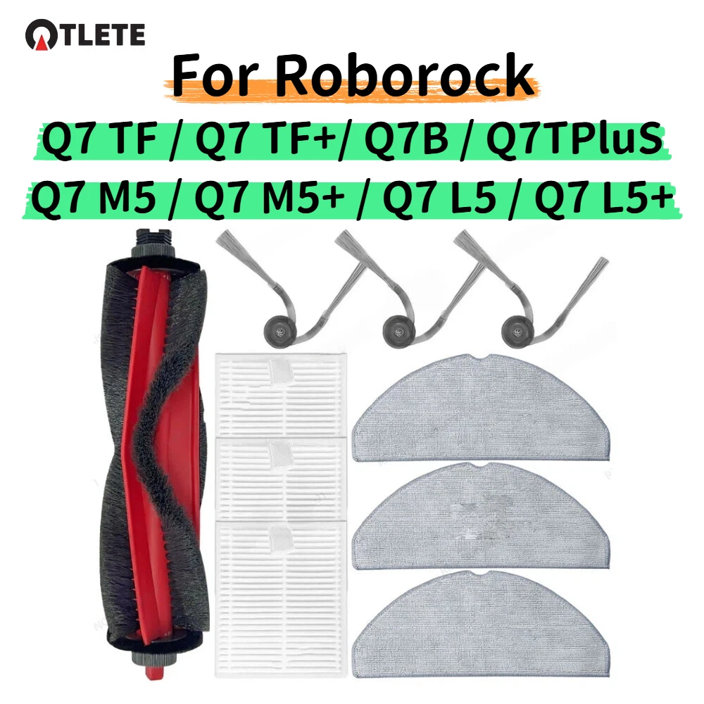 �y�Z�[�����zRoborock (Q7 M5 / Q7 M5+ / Q7 L5 / Q7 L5+ / Q7 TF / Q7 TF+ / Q7B / Q7T+ Plus)�p�X�y�A�p�[�c �u���V�A�t�B���^�[�A�_�X�g�o�b�O�A�E�H�[�^�[�^���N