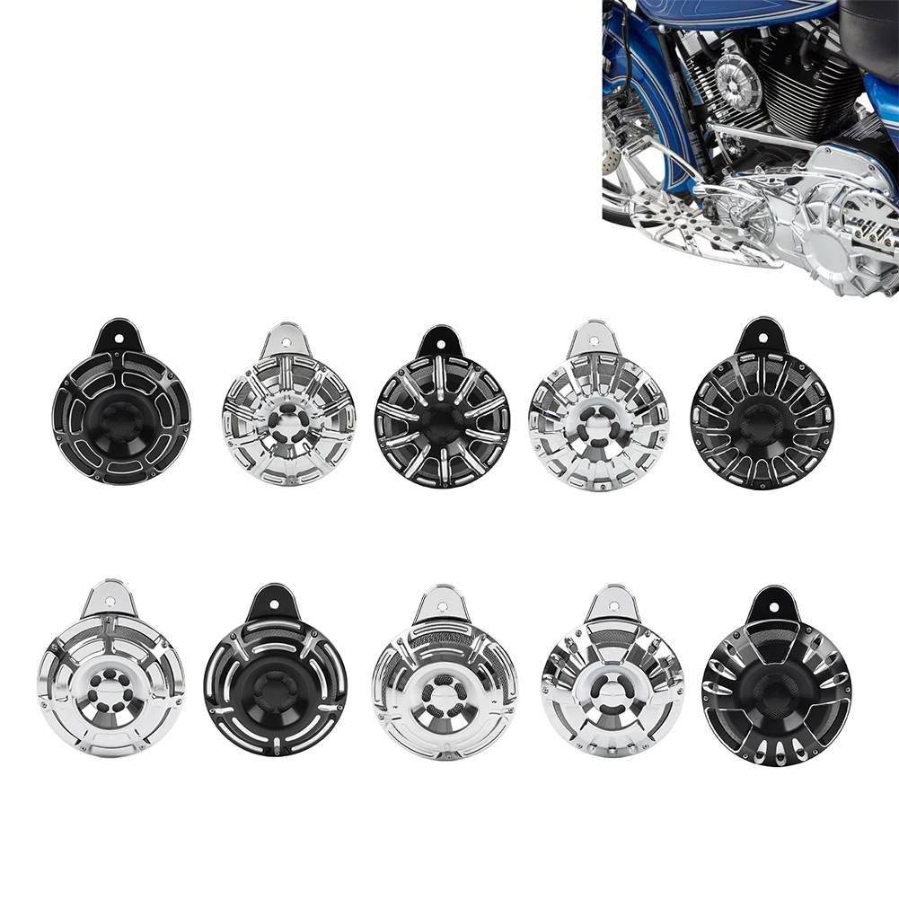 

1Pc Motorbike Horn Speaker Cover Guard Aluminum For Harley Electra Street Glide Big Twin Softail
