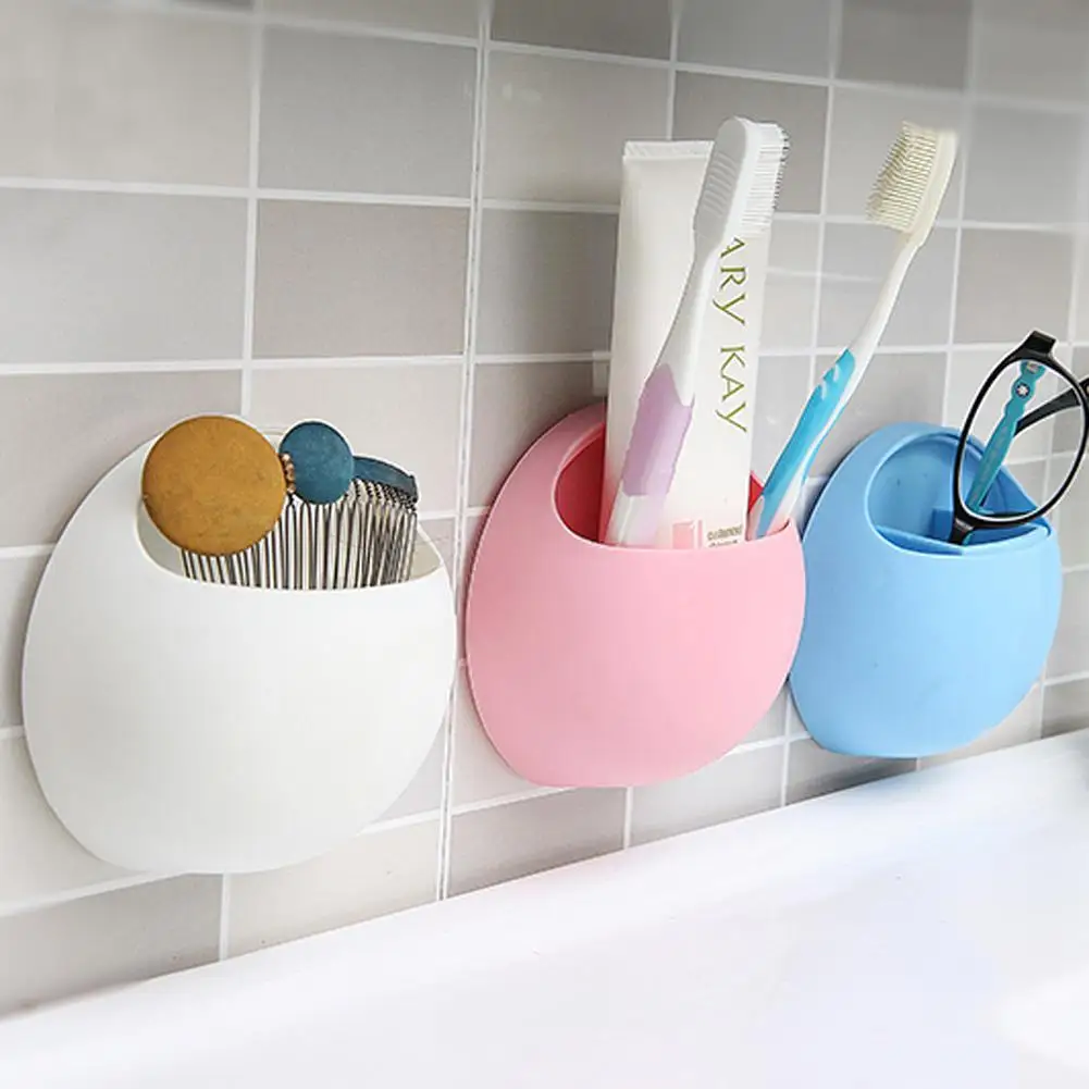 

Suction Cup Toothbrush Holder Toothbrush Storage Rack Multifunctional Toothbrush Stand Rack Organizer for Kitchen Toilets