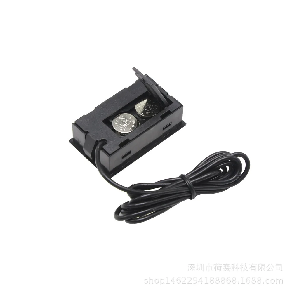 FY-10 Mini Lcd Digitale Thermometer Aquarium Auto Waterbad Temperatuur Tester Detector Monitor Ingebedde Temperatuursensor 1M