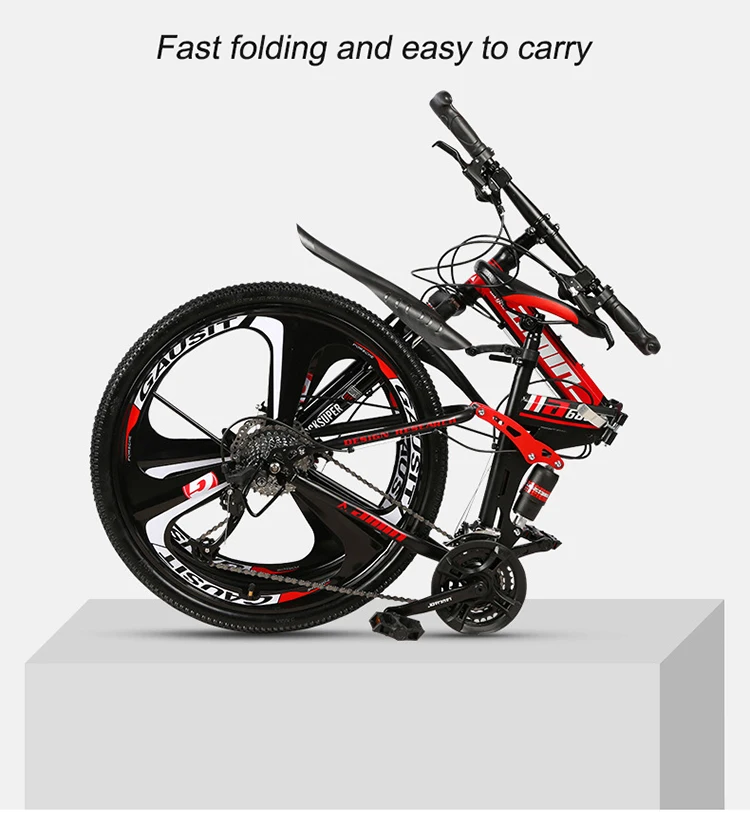 Hot Sale Online Shop Wholesale Eco-friendly Factory 26 Folding Mountain Bike 21 Speed Bicycle For Man Women