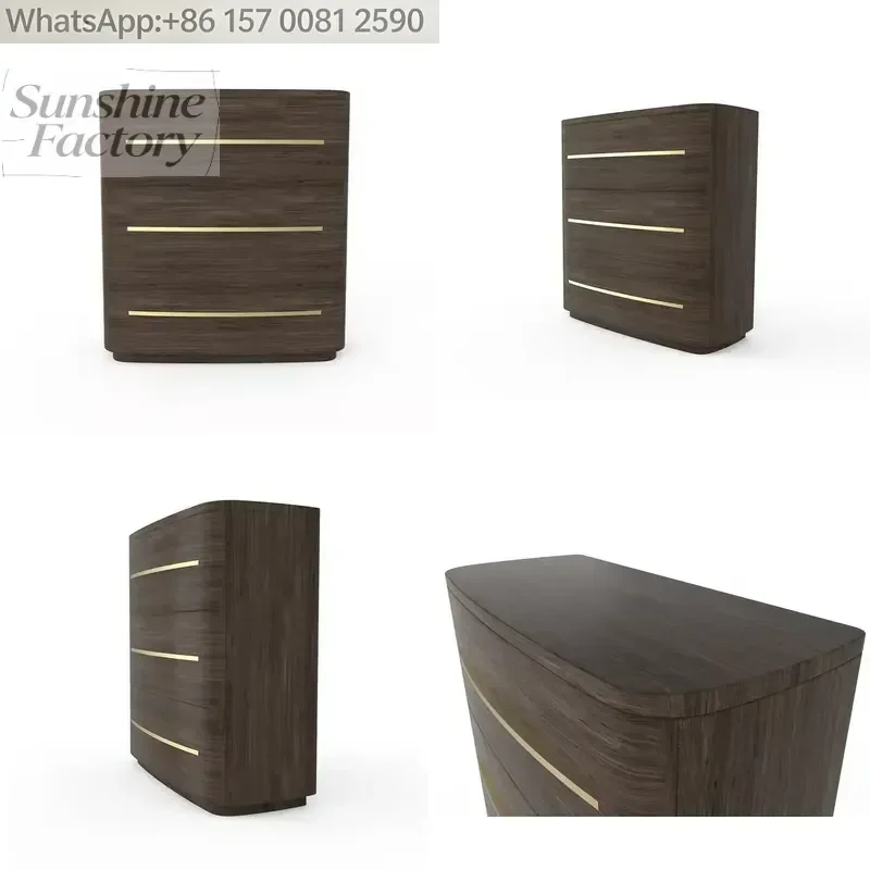 Modern Eco-Friendly Easy-to-assemble Wooden Hidden Dresser Bedroom Furniture for Living Room