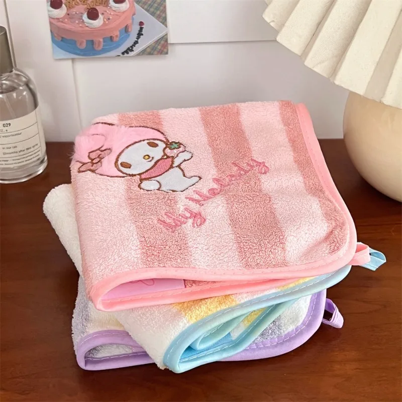 Kawaii سانريو منشفة اليد كورومي بلدي ميلودي سينامورول شخصيات كرتونية الكرتون قوية امتصاص الماء المناشف Kawaii الأطفال الهدايا #4