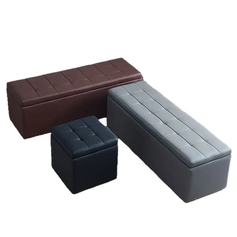 Ultra Narrow Storage Bench Shoe Changing Stool for Entryway Hair Salon Milk Tea Shop Rest Sofa Long Strip Seating Furniture