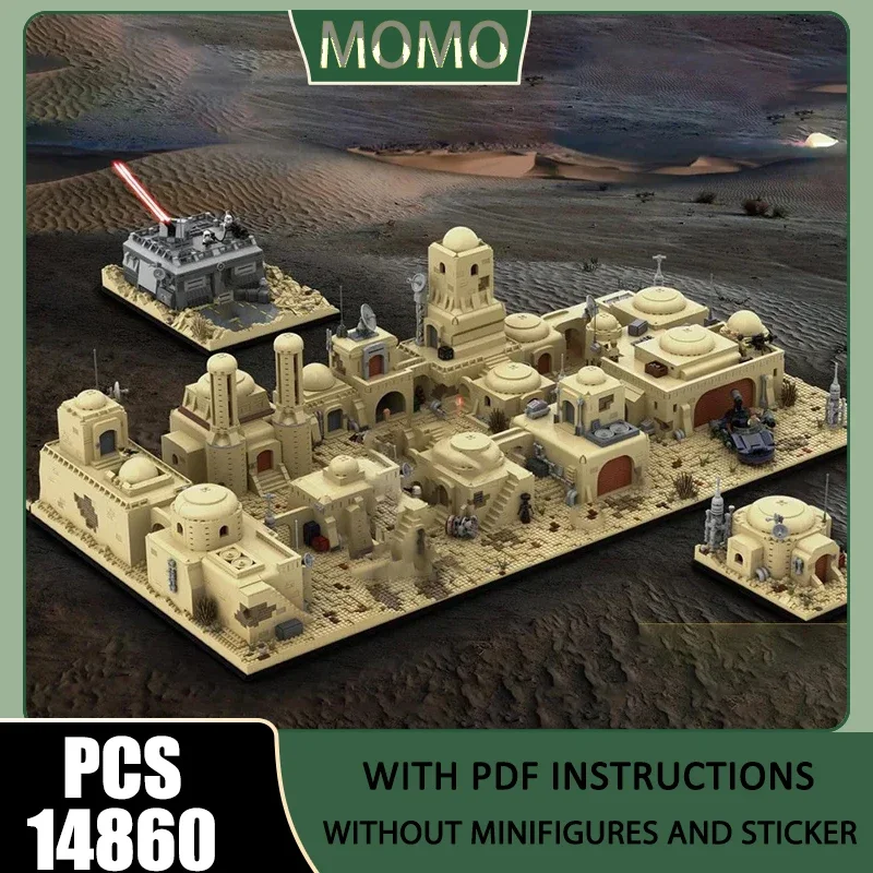Popular Star Movie Moc Building Blocks Tatooinmos Tavern Model Technology Brick DIY Assembly Classic Scene Toy Holiday Set Gifts