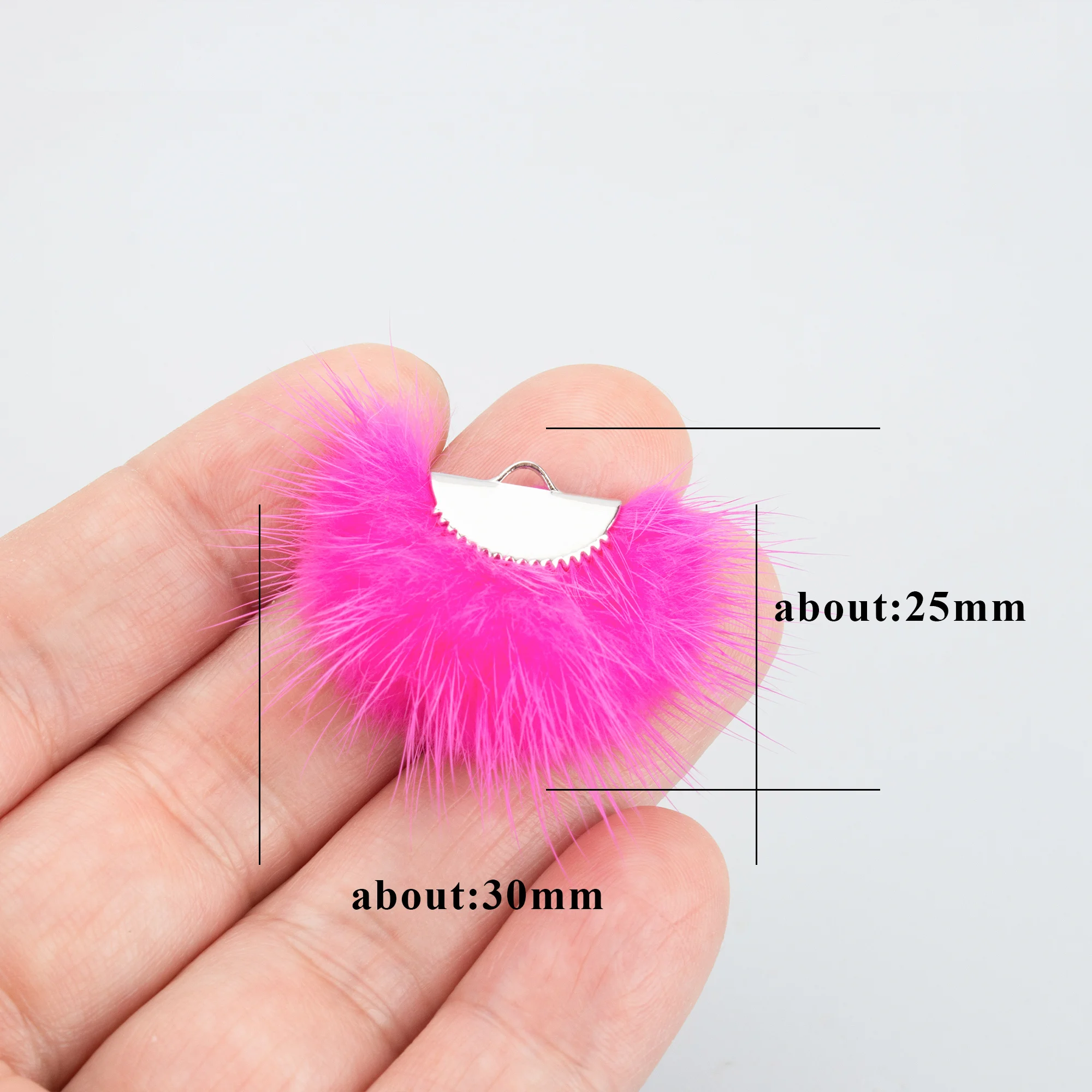 GUFEATHER 10pcs/lot,L199B,tassels,real fur mink,jewelry accessories,handmade,earrings accessories,jewelry making,diy earrings