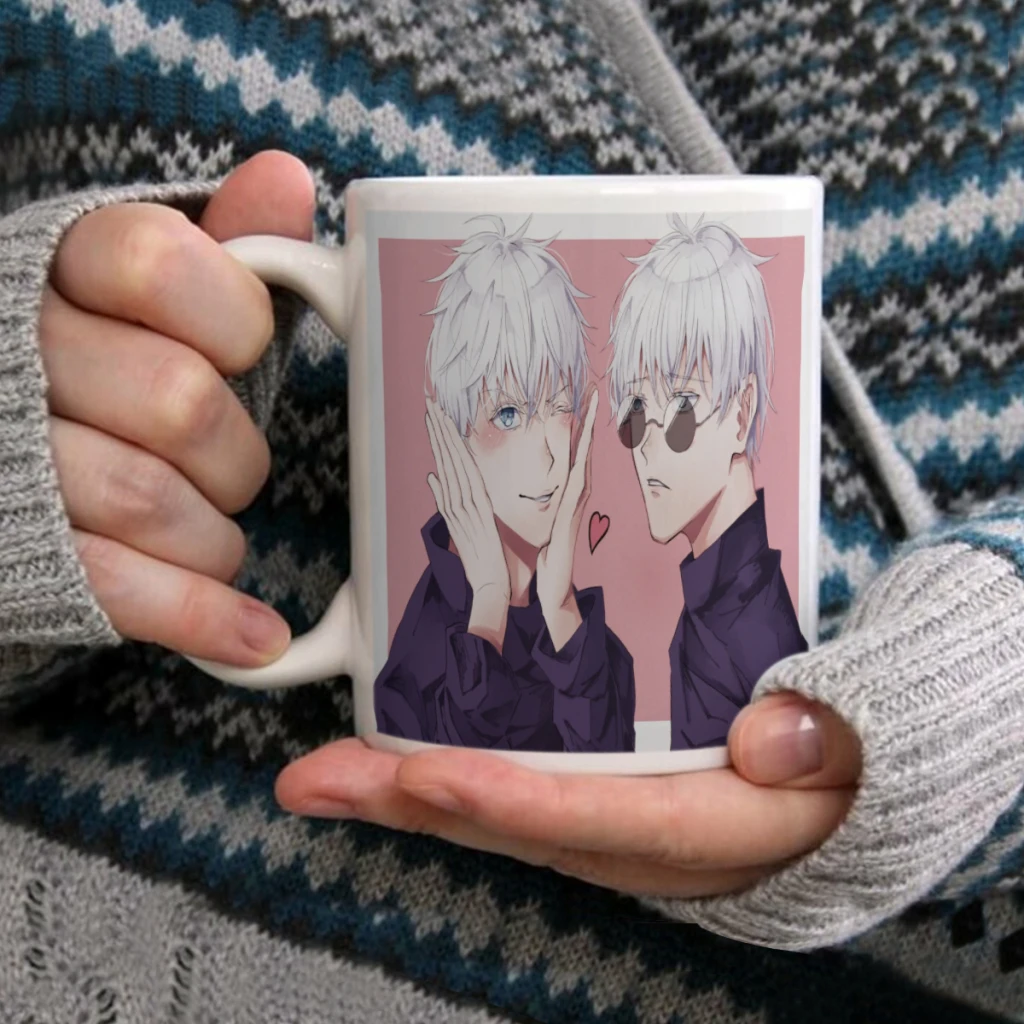 

Jujutsu Kaisen Gojo Satoru Coffee Milk Cup Mocha Mug Kawaii Cups Original Mugs 11oz