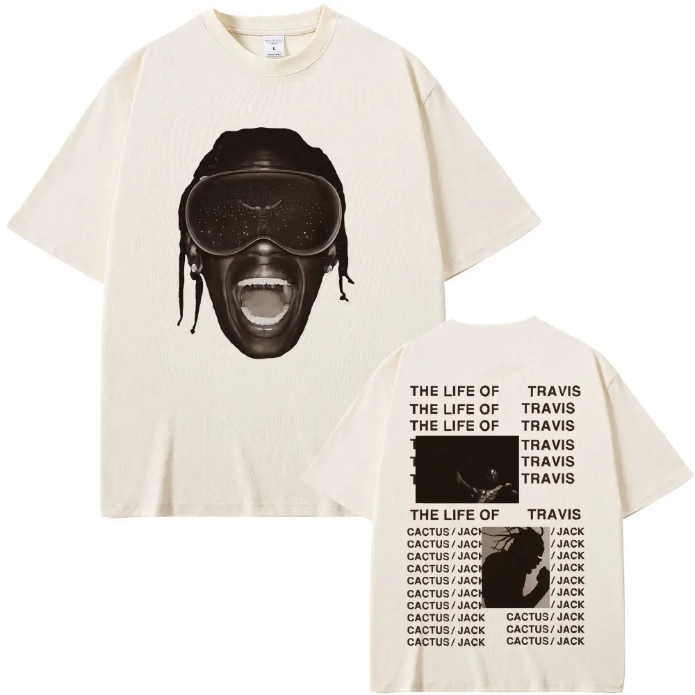 

Cactus Jack T-shirt Utopia Graphic Tshirt Men Women Hip Hop Oversized T Shirt Male Pure Cotton T-shirts Men's Vintage Streetwear