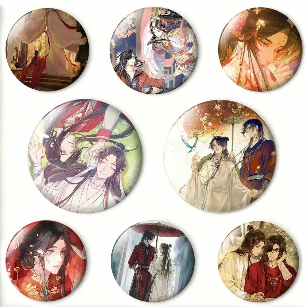 H-Heaven O-Officials B-Blessing Laser Badge Creative Pins Brooch for Bag Clothes Hat Decor Gifts Fans Collect