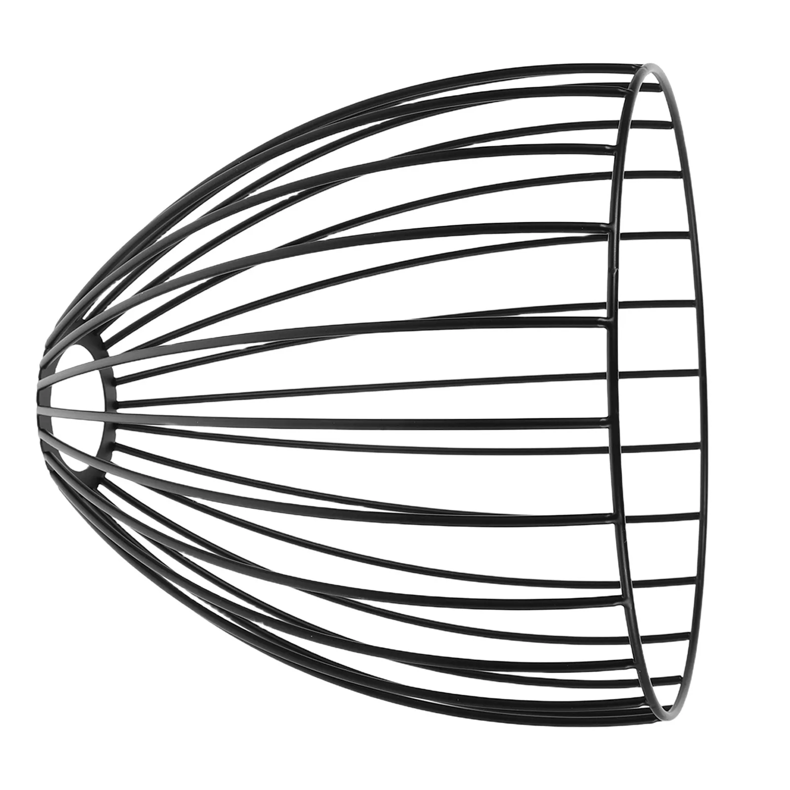 

White Metal Cage Lamp Shade Hollow Wrought Iron Pendant Light Cover for Ceiling Decorative Birdcage Lighting Fixture Industrial