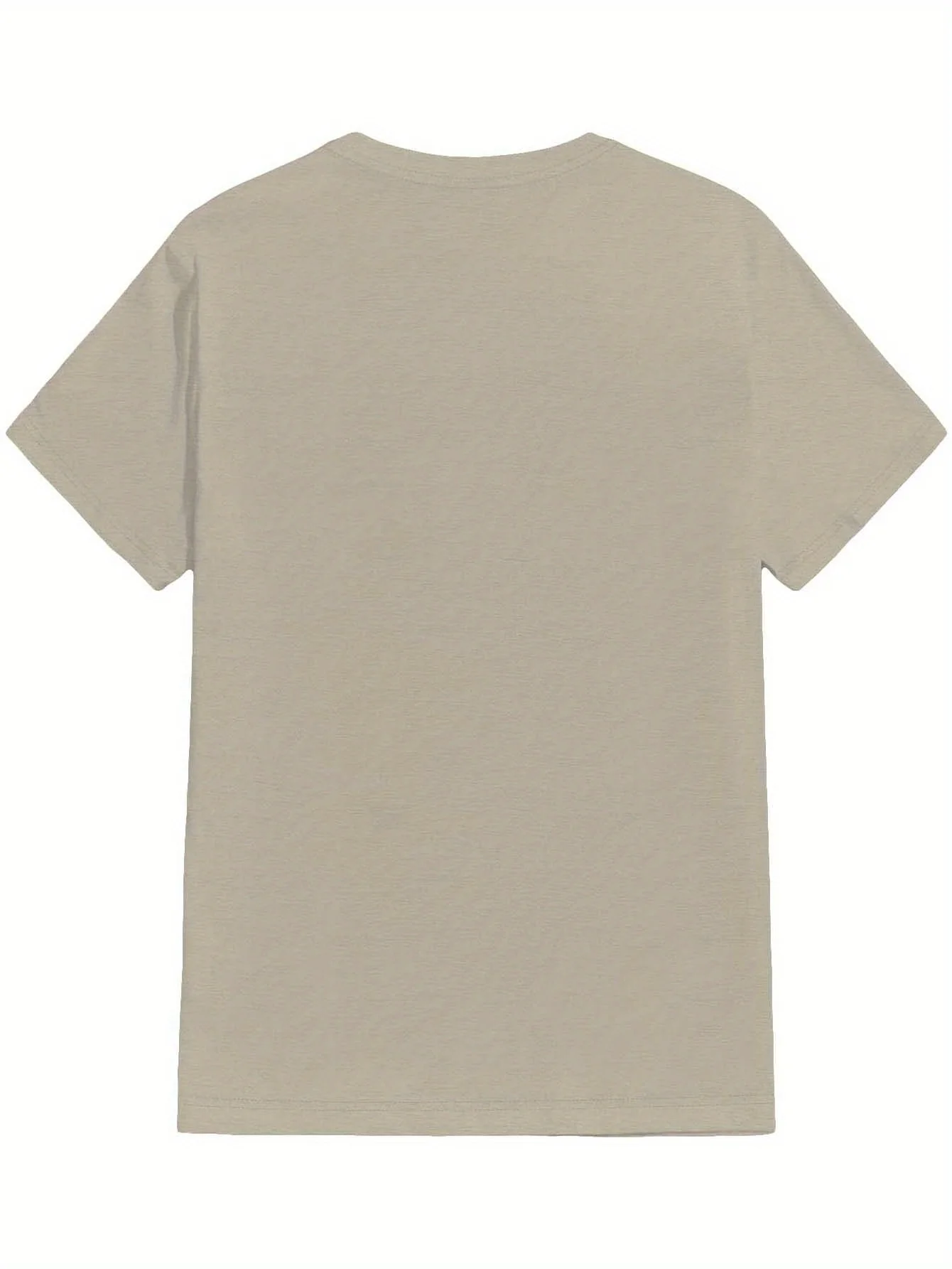 100% Pure Cotton Men's Loose T-Shirt Breathable Short-Sleeved Round Neck Minimalist Solid Color Multi-Color Optional