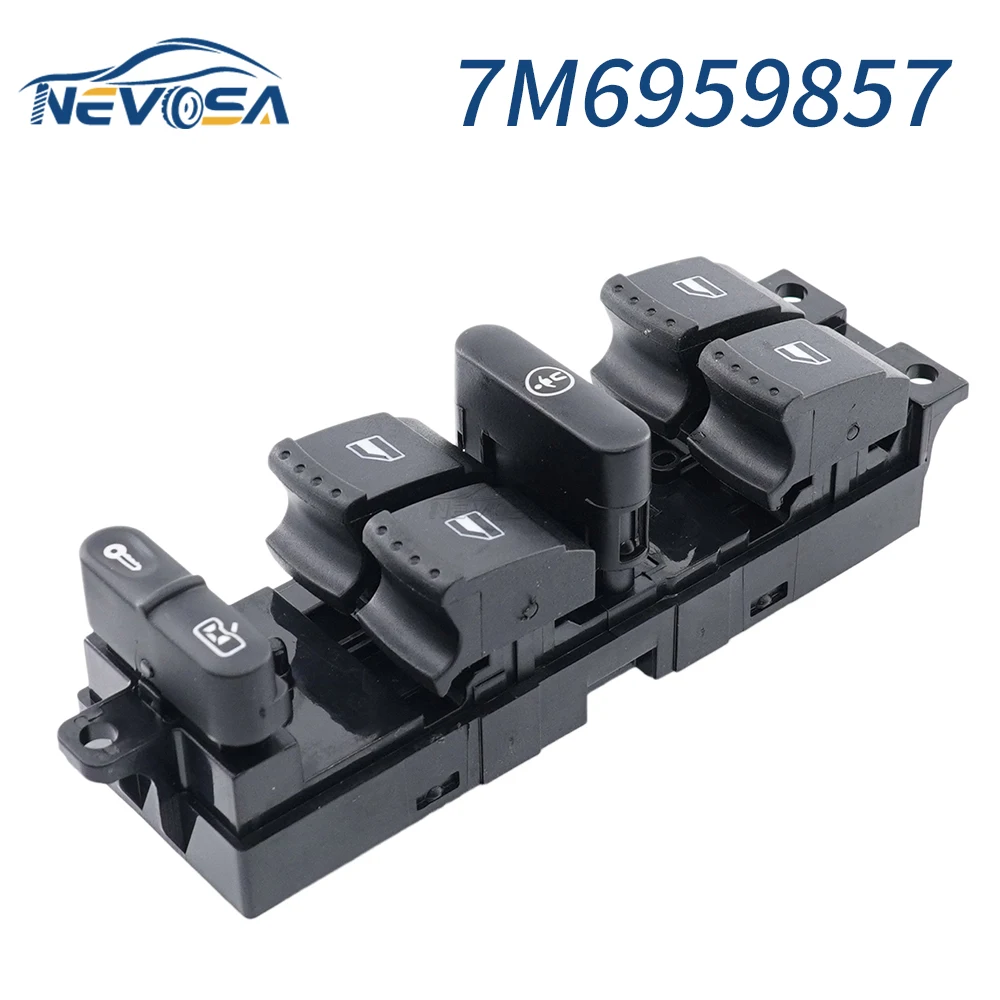 NEVOSA 7M6959857 For VW SHARAN FORD GALAXY SEAT ALHAMBRA Power Window Lifter Control Switch Button Door Lock Parts 13Pins