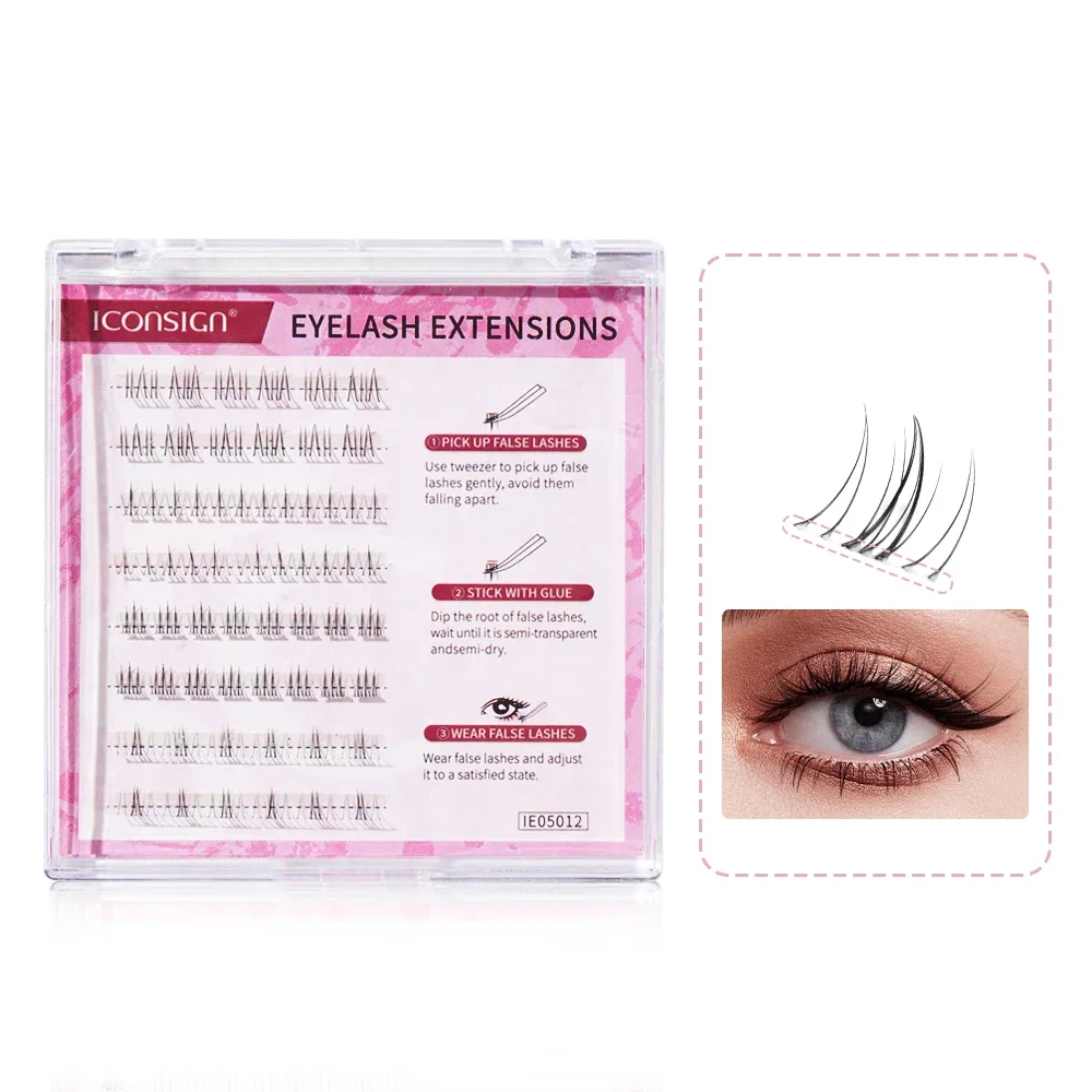 ICONSIGN Sexy Curl Faux Silk Imitation Of Animals False Lashes Fake Eyelash High Quality Artificial Eyelash Eyelashes Extension