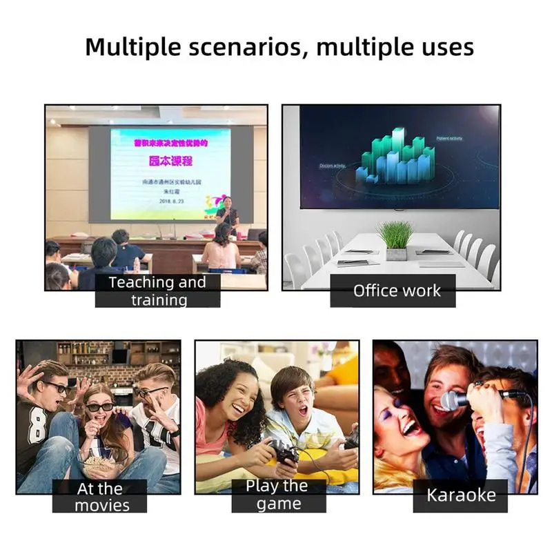 Projector Screen Display Curtain White Grid 16:9 HD Metal Anti Light Foldable Projection Reflective Cloth Wall Screen Theater