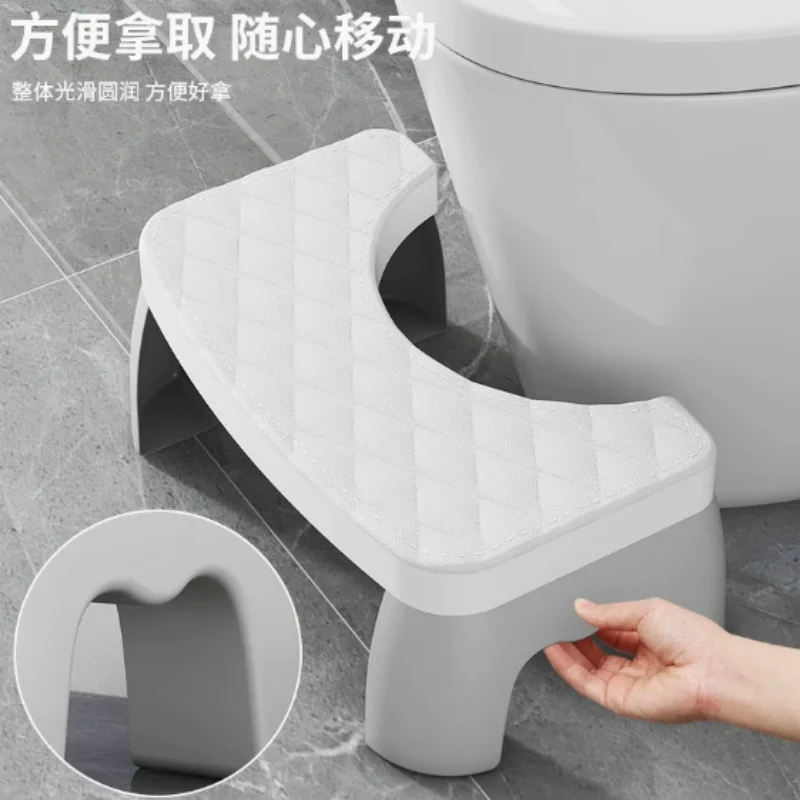 Assento Ergonômico para Agachamento e Sanitário, Banquinho Impermeável com Apoio para os Pés, Ideal para Grávidas, Crianças, Adultos e Idosos