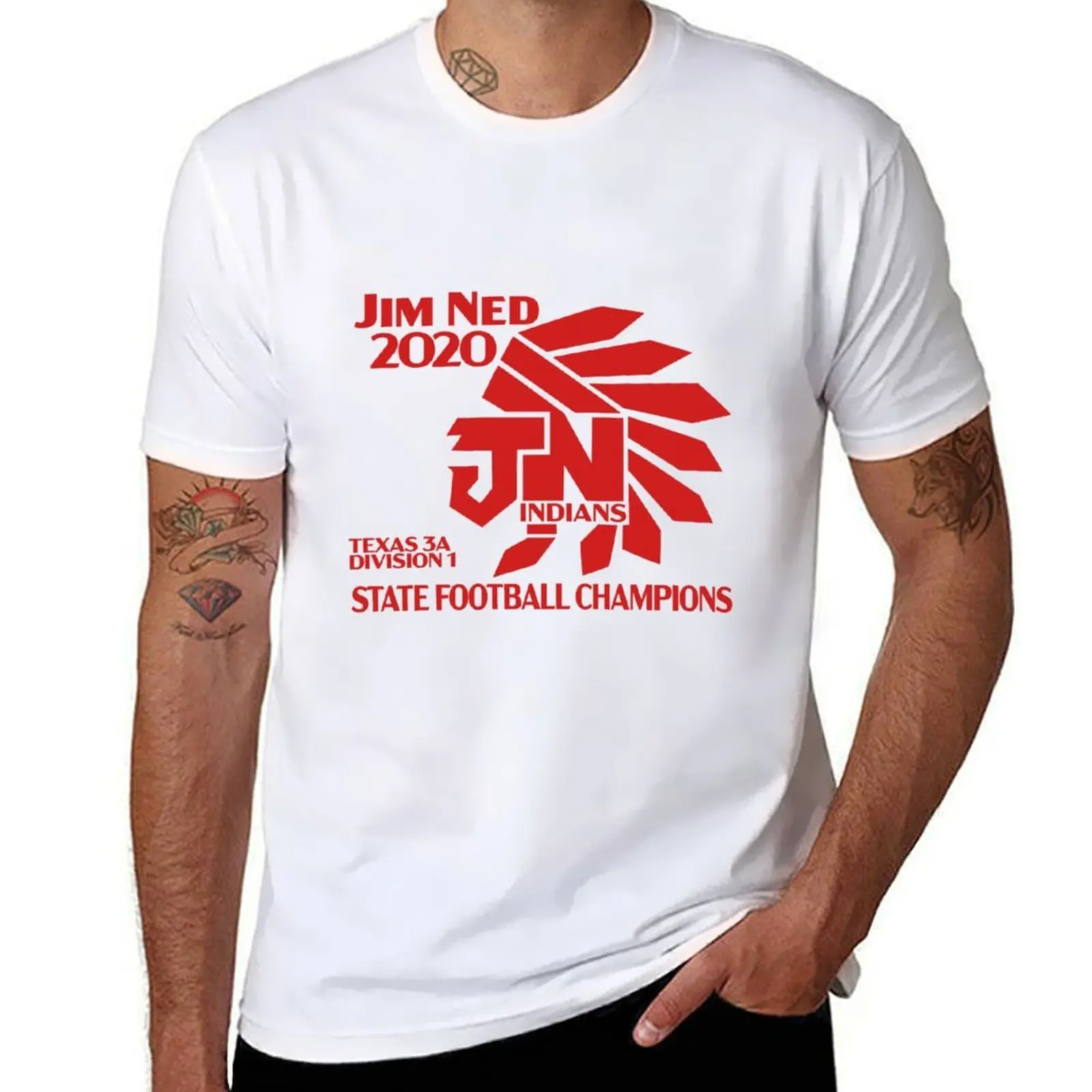 

Jim Ned State Football Champions 2020 T-Shirt t shirt man luxury t shirts for man cotton mens graphic t shirts T-shirt