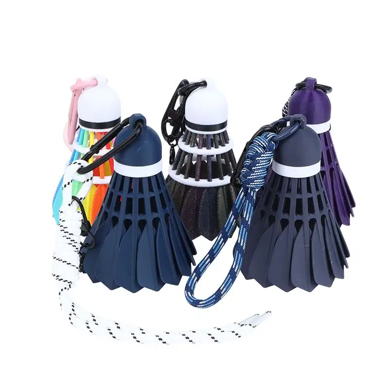 1 Stück Kreativer Bunter Badminton-Schlüsselanhänger, Schreibtisch-Dekoration, Rucksack-Anhänger, Sportgeschenk, Souvenir für Kinder und Erwachsene – Detail 1