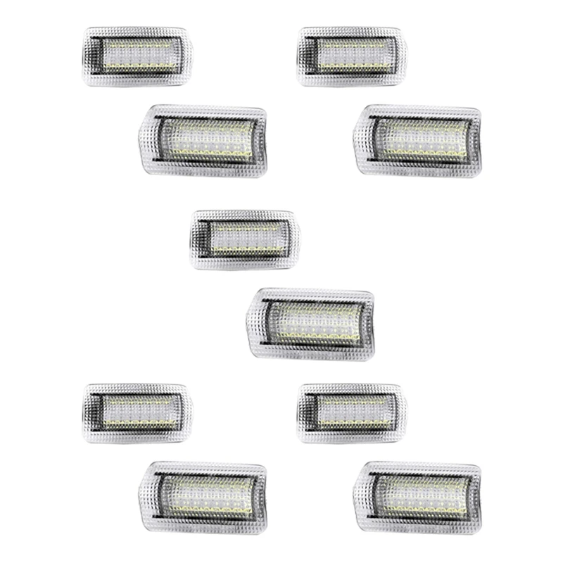 10Pcs For Toyota Land Cruiser 200 Series 150 Series Prado MK4 J150 Lexus ES240 IS250 LED Courtesy Door Light Bulb White