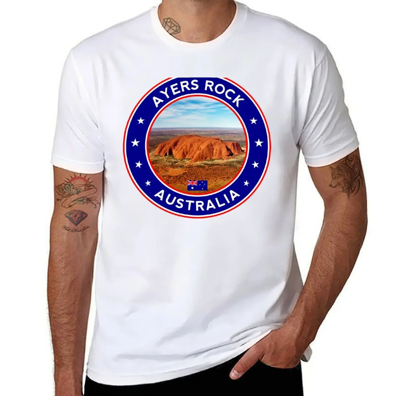 

Ayers Rock, Australia, circle T-Shirt t shirt for man anime t shirts for man T-Shirt