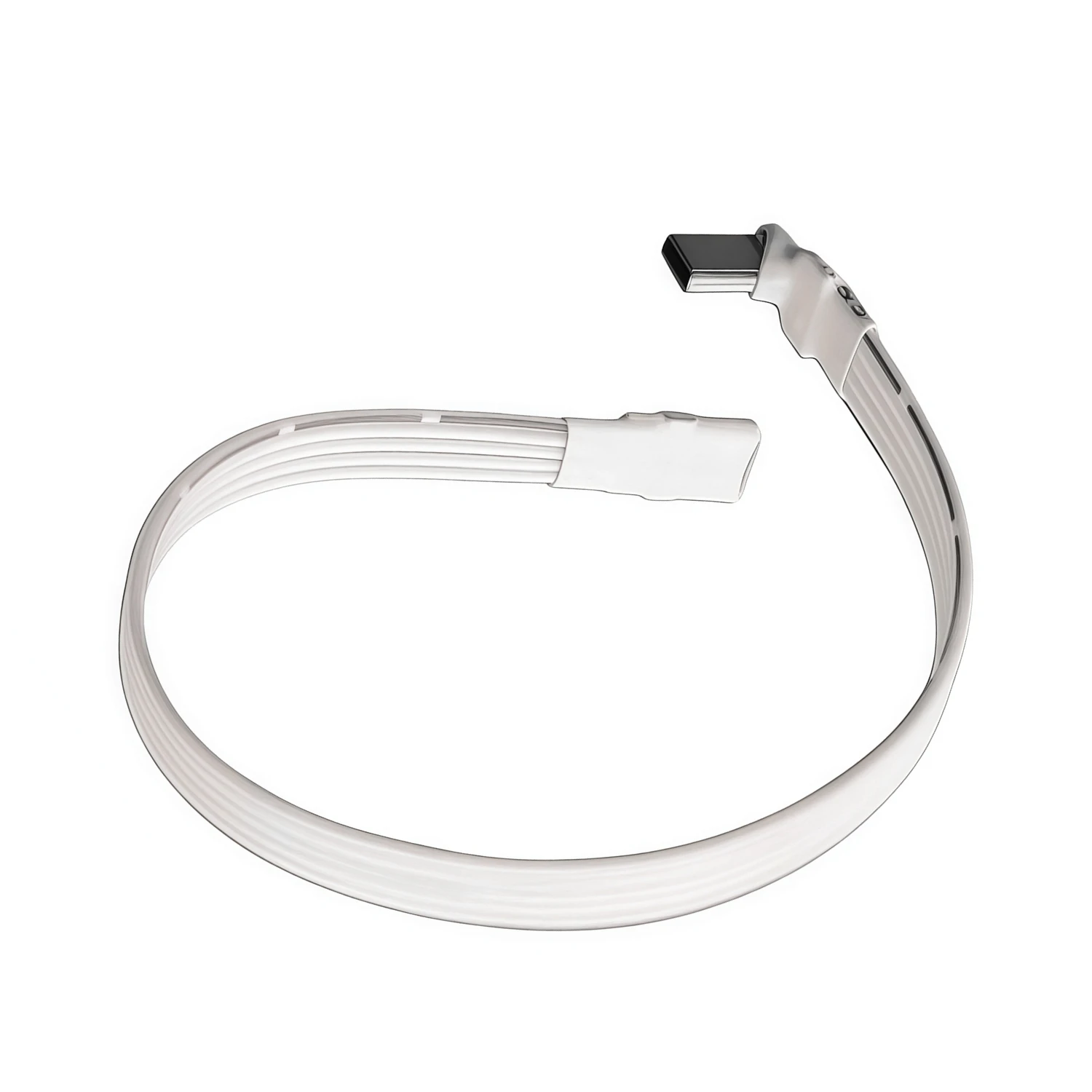 USB 2.0 FPC USB 2.0 Type-C Band Flat Cable Extension Cable  USB-C 90° Up/Down Angled Plug 5Cm-1M For TV PC