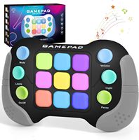 Fast Push Game Pop Fidget Toys for Kids Quick Button Handheld Stress Machine For Adults Electric Music Light Up Toys Gift