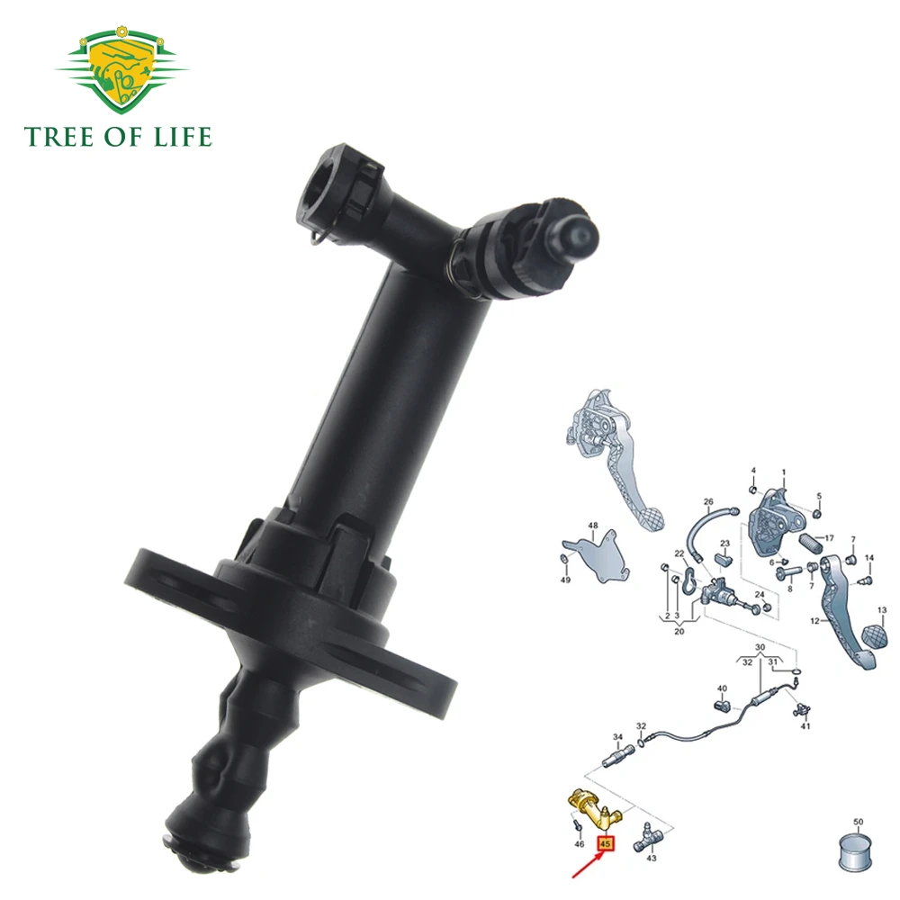 

NEW CLUTCH SLAVE CYLINDER FOR VW POLO VI MK6 (AW1, BZ1) 1.0 TSI 2018 2019 2020 2021 2022 2Q0721261D 2Q0721261A 2Q0721261E