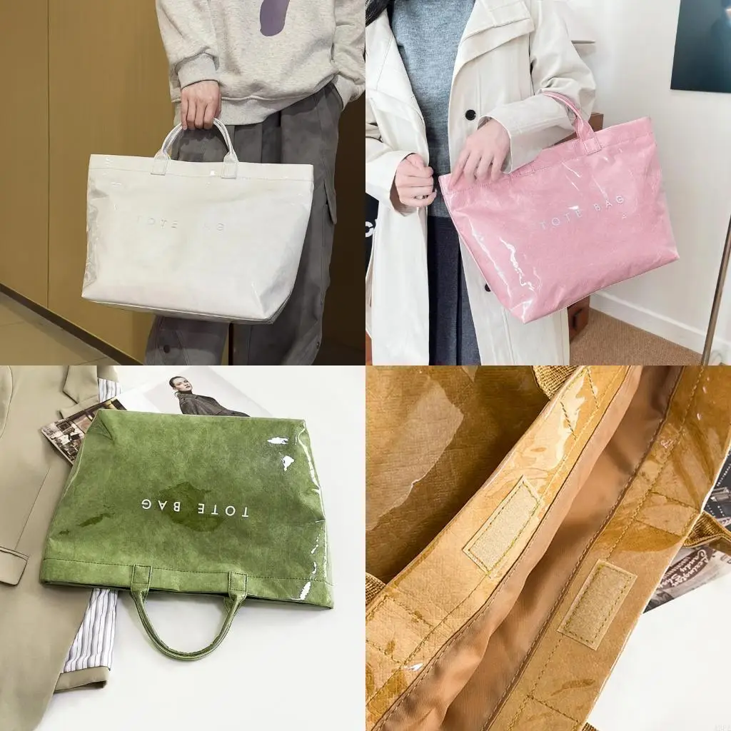 

Просторная сумка с верхней ручкой. Большая сумка из крафт-бумаги для спортзала и активного отдыха.