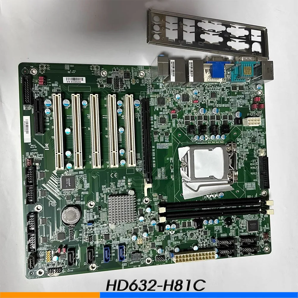 Industrial Motherboard For DFI  HD632-H81C HD632-H81 Dual Network Card 1150