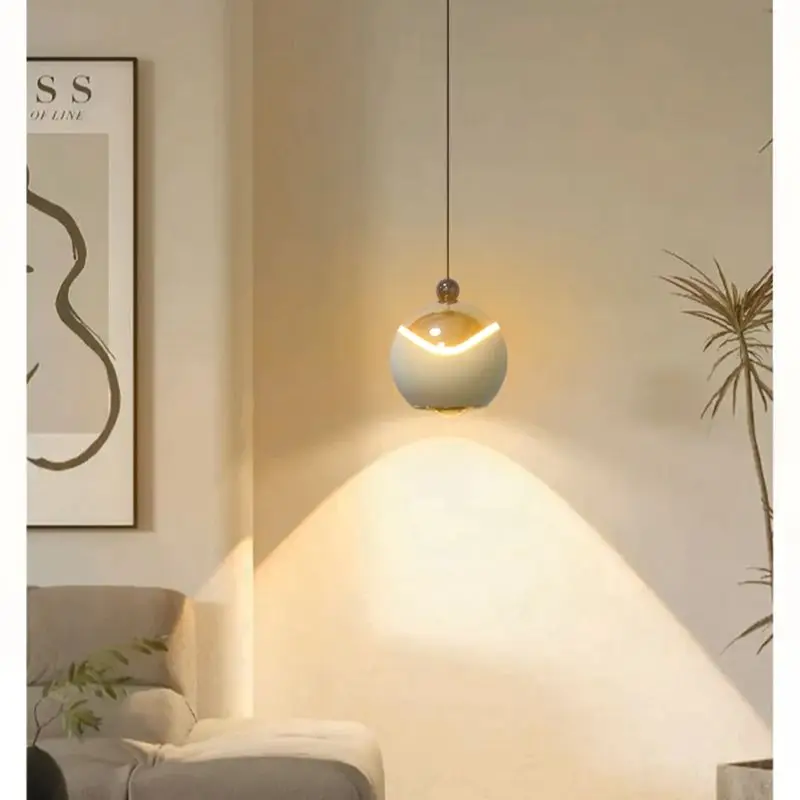 Nordic LED Pendant Light Minimalist Bedside Lamp Bedroom Dining Room Study Lifting Decor Modern Hanging Lamps
