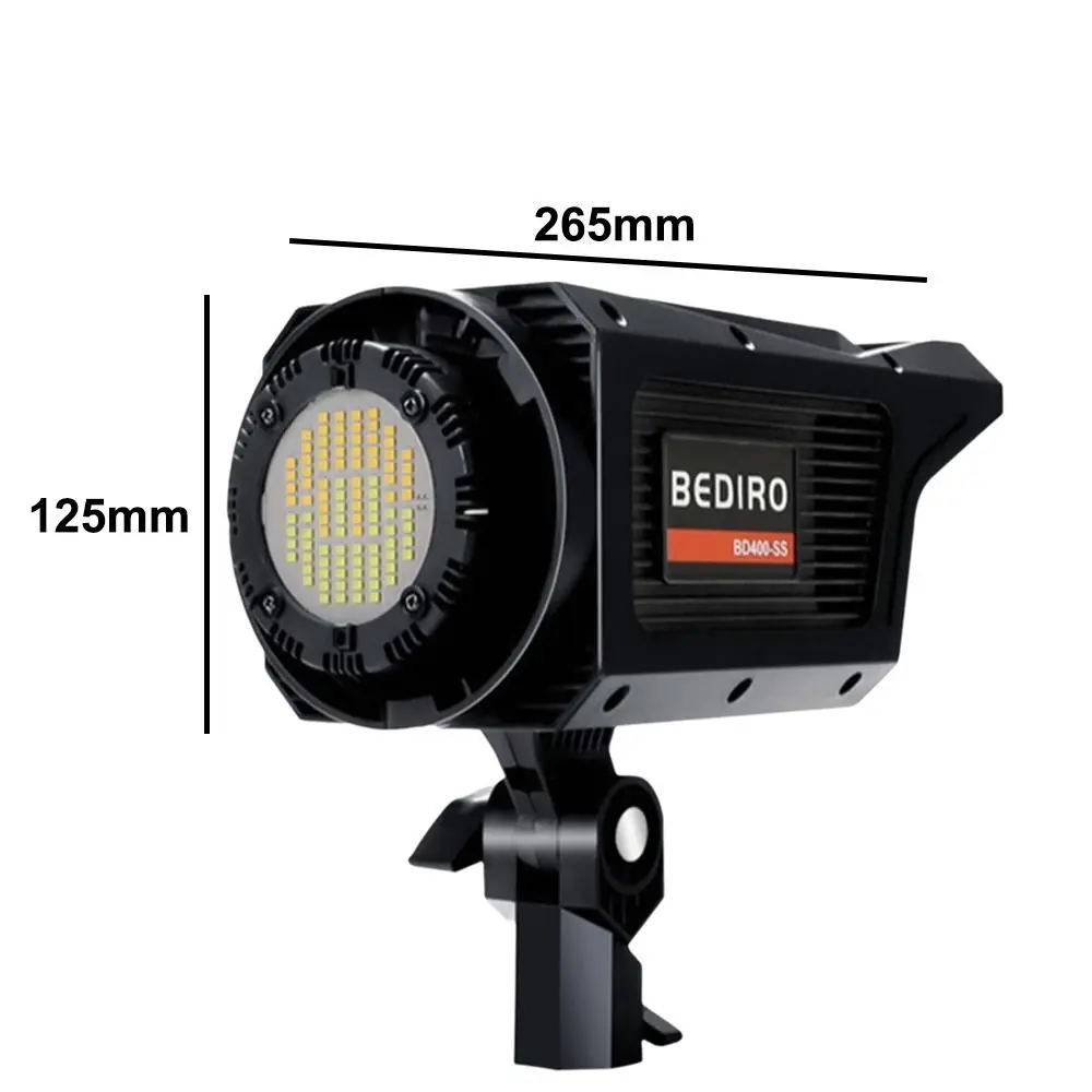 Professional 100W Studio Flash Light Bowens Mount Angle Adjust Photography Light 6500K LED Modeling Lamp Wedding Portrait