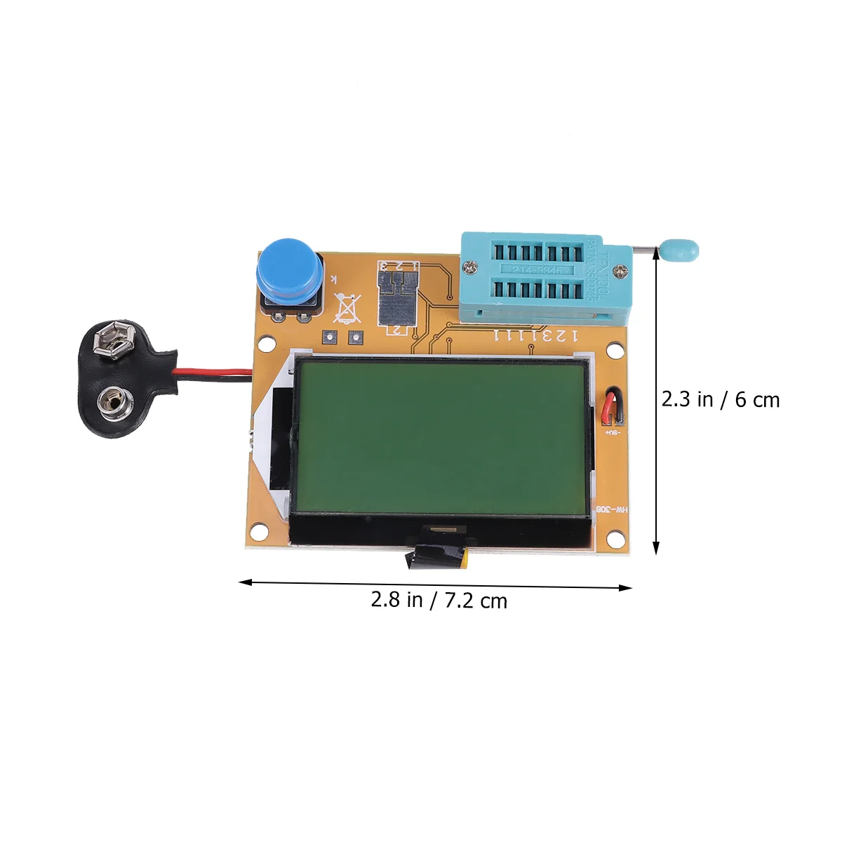 Imagem -04 - Lcd Digital Tester Faça Você Mesmo Medidor Backlight Diodo Triodo Capacitância Esr Medidor Lcd