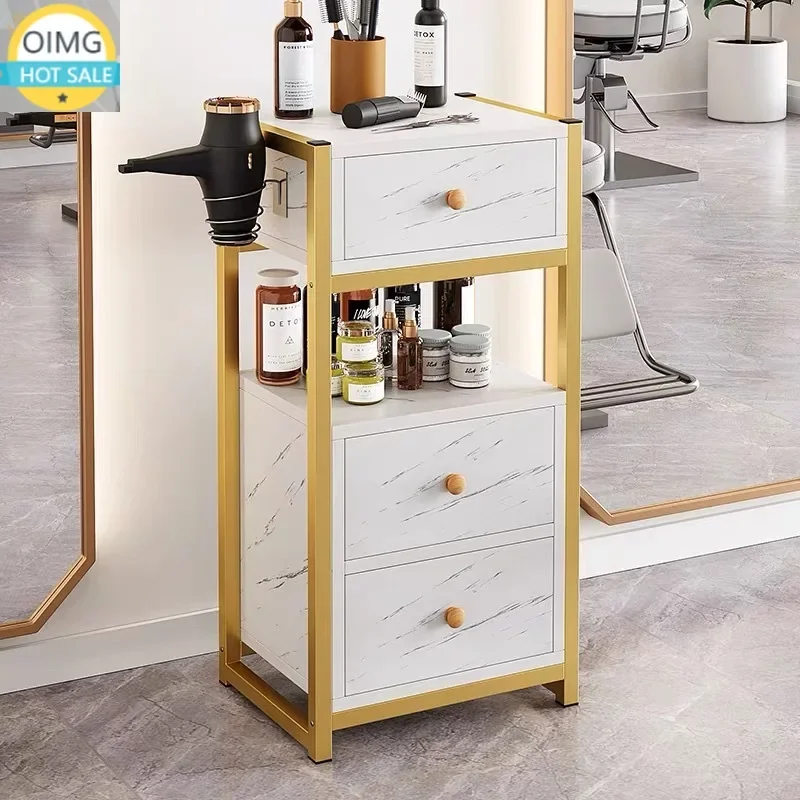 # Storage Rack Salon Trolley Luxury Heate Design Beauty Rolling Storage Cart Wheels Modern Carrello Parrucchiere Salon Furniture