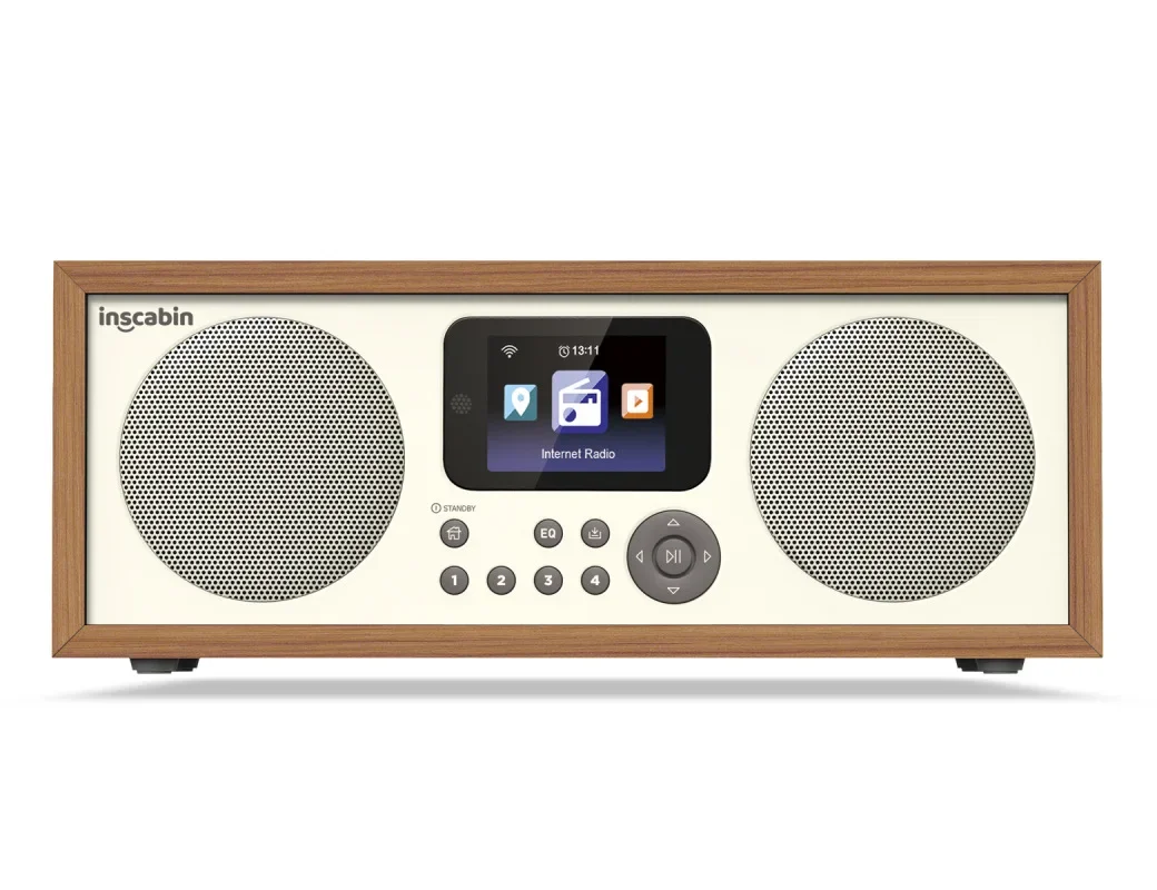 Dual channel home decoration wooden network radio IR Radio with spotify/Bluetooth potential para el hogarkawaii room