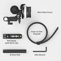 SmallRig 3010 Mini Wireless Follow Focus Matte Box-Quick Focus Lens Control for DSLR Camera Gimbal BMPCC 4K Portable Camera Acce