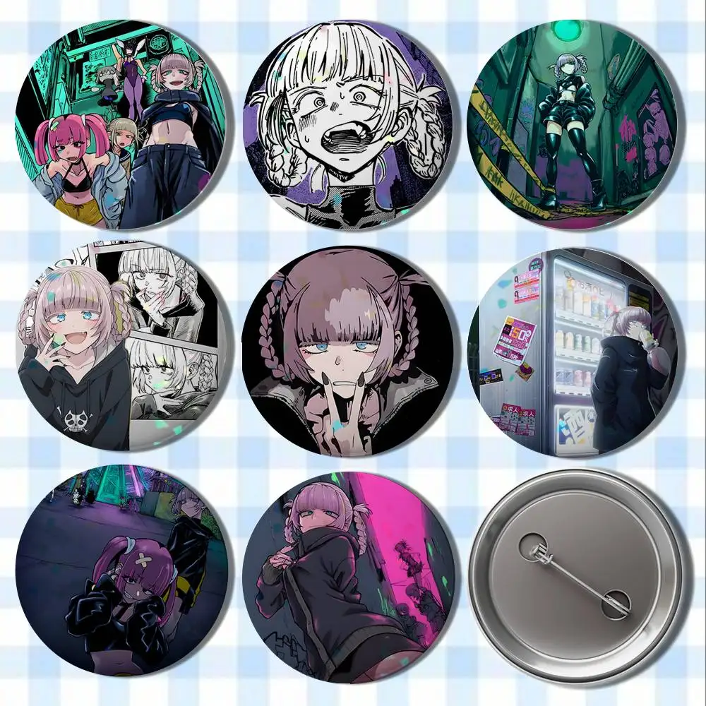 

Nanakusa Call of the Night Badges Button Round Creative Pin Brooch Badge Bag Decor Accessories Fans Collect Friends Gifts