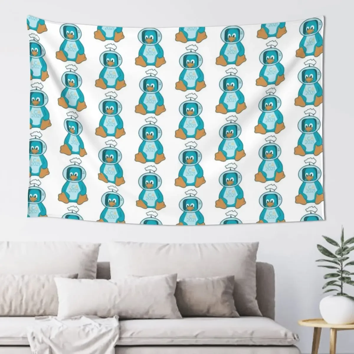 

linux.conf.au Online 2021 Tapestry Decoration For Bedroom Room Decor Aesthetic Cute Decor Tapestry
