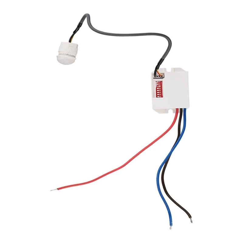 N11R- Practical Useful Wall PIR Sensor Detector Light Switch 50/60Hz 6M Motion Occupancy Rest Dips 220-240V/AC 360°