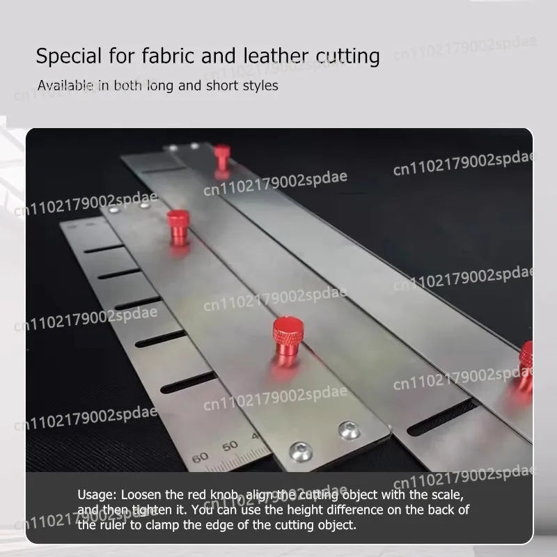 Professional Leather Strap Cutting Ruler Handmade Leather Goods DIY Cutting Accessories Leather Bag Shoulder Strap Cutting Ruler