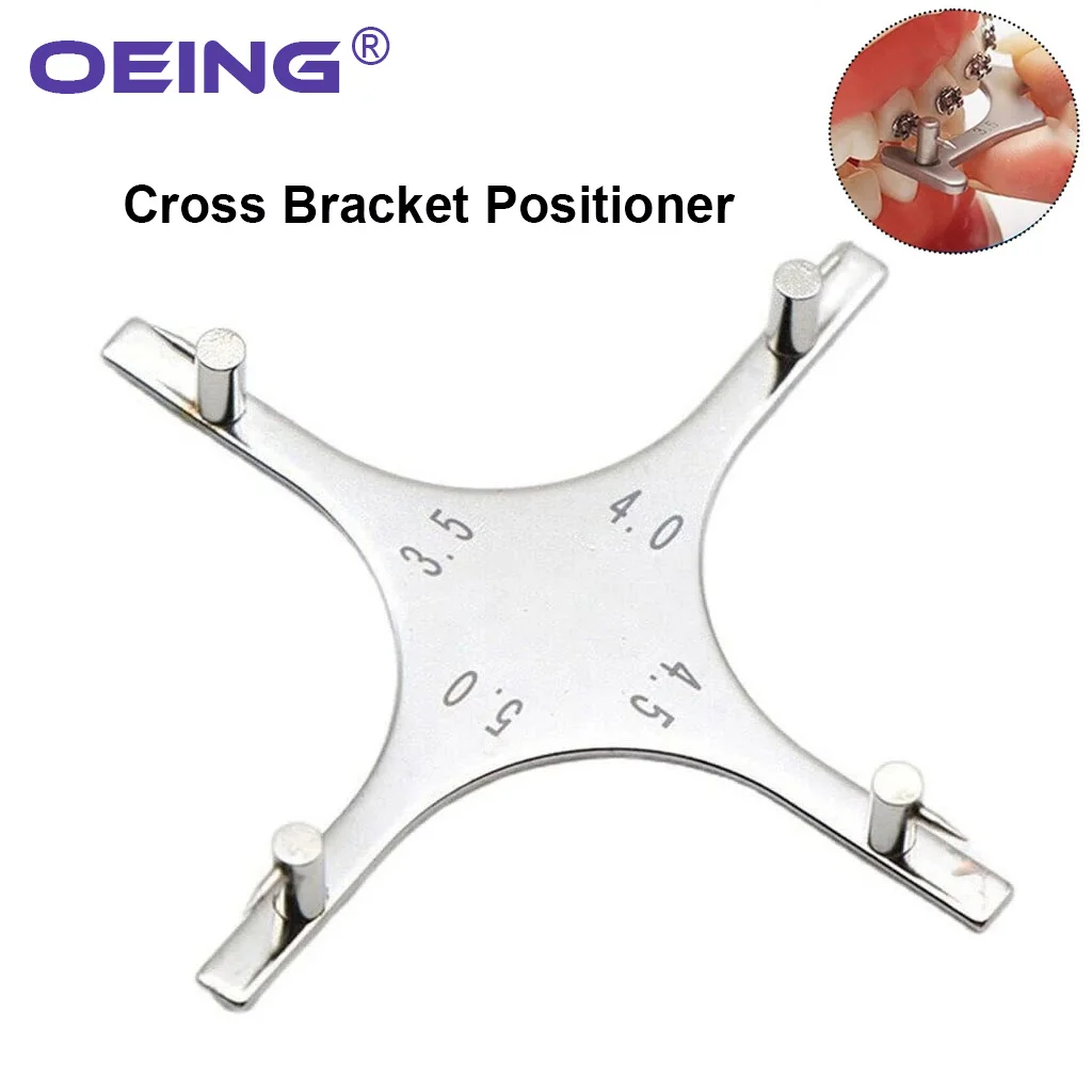 Adjustable Dental Bracket Gauge Orthodontic Bracket Positioner Stainless Steel Locator Rod Teeth Positioning Dentistry Tools