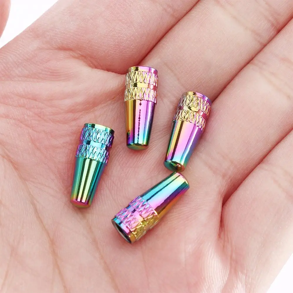 

4 шт., разноцветные пылезащитные чехлы с цветным покрытием, сплав MTB, крышка клапана для горного велосипеда, клапаны Presta, аксессуары для велоспорта, воздушные колпачки для шин